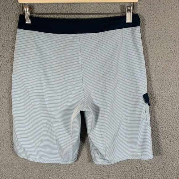 S Billabong Board Shorts Mens 28 Blue Striped Unlined Surf Beach Platinum X EUC - Picture 2 of 5